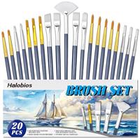 Halobios 20pcs and 26pcs painting brushes