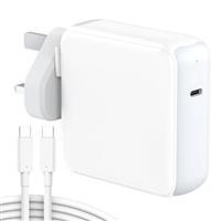 96W Mac Charger Compatible with MacBook Air MacBook Pro 13 14 15 16 inch 2024 2023 2022 2021 2020, M1 M2 M3 Mac Laptop, iPad M4 M2, Type C Fast Power Adapter with 2M/6.6FT MacBook Charger Cable USB C