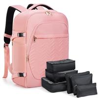 Lekesky Travel Backpack for Women Men Cabin Size,Luggage Carry On Water Resistant for Weekender Overnight Large Daypack with 6 Storage Bags