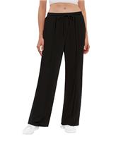 Anelune Pants Ladies Womens Solid Color Loose Fit Casual Ladies Pants Wide Leg Pants Straight Leg, High Waist Stretch Pants with Pockets Running Exercise Cycling for Any Occasion (S-2XL)