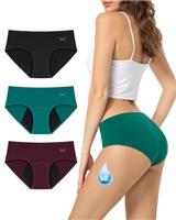 TANSTC Period Pants Heavy Flow 60ML Absorbency Period Underwear for Women Extra Protection Soft Breathable Leakproof Washable Menstrual Knickers Postpartum Underwear Pack of 3