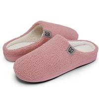 Ladies' Slippers Winter Warm Memory Foam House Shoes with Anti-Skid Rubber Sole Indoor/Outdoor for Women And Men