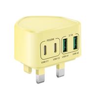 USB C Plug, 25W Fast Charger Plug UK Charging Plug for iPhone 16 15 14 13 12 11 Pro Max Plus XS XR, iPad, Samsung Galaxy, USBC Plug Fast Charge USB C Power Adapter PD 3.0 Quick Wall Plug Type C Head