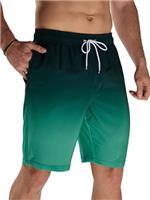 Arcweg Mens Long Swimming Shorts Swim Shorts with Zip Pockets for Men Quick Dry Mens Swimming Trunks Adjustable Drawstring Board Shorts Surf Beach Shorts