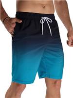 Arcweg Mens Long Swimming Shorts Swim Shorts with Zip Pockets for Men Quick Dry Mens Swimming Trunks Adjustable Drawstring Board Shorts Surf Beach Shorts