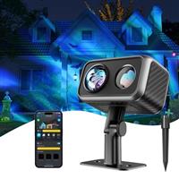 Govee Outdoor Projector, Laser and Aurora Light Projector, Three-Color Motion Laser, Galaxy Light with 16 RGB Patterns, 50 Festive and Daily Scene Modes, Works with Alexa, Google Assistant, Matter