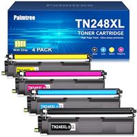 Palmtree 207X With Chip Compatible for HP 207X 207A Toner Cartridges Multipack for HP Color Laserjet Pro MFP M283fdw Toner Cartridges M255dw M255nw M283fdn M283cdw 207X Black Cyan Yellow Magenta