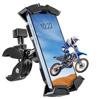 BUGANI Bike Phone Holder, Phone Holder for Bike, Motorbike Phone Holder, Security Lock, One-Hand Operation, 360 Rotatable Adjustable, Support for iPhone Samsung 4.7''-6.8" Models