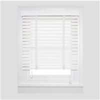 APEX FURNISHINGS Faux Wood Window Venetian Blinds-50mm Slats Tape Trimmable Home Office Windows Blind