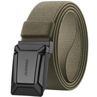 JUKMO Stretch Tactical Belt for Men, Military Work Rigger Hiking 1.5" Elastic Nylon Web Ratchet Quick Release Belt in Gift Box