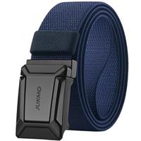 JUKMO Stretch Tactical Belt for Men, Military Work Rigger Hiking 1.5" Elastic Nylon Web Ratchet Quick Release Belt in Gift Box