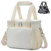 HSHRISH Insulated Lunch Bag for Men, Tactical Cooler Bag, Reusable Waterproof Leakproof Lunch Box for Adults Men Boys Teens Work Picnic Outdoor Hiking Camping, 20 Cans