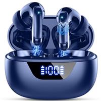 Wireless Earbuds, Bluetooth 5.4 Headphones with 4 ENC Noise Cancelling Mic, Mini Wireless Headphones in Ear Deep Bass, wireless Earphones 48H Playtime LED Display, Ear buds IP7 Waterpoof, USB-C, Green