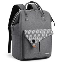 Lekesky Laptop Rucksack Bag for Women 15.6 Inch Computer Backpack School Bag for Travel Business College Women Men- Dark Grey