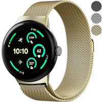 Compatible with Google Pixel Watch 3 Strap, Adjustable Magne