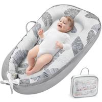 URMYWO Baby Nest Pod for Newborn, Baby Essentials for Newborn, Baby Lounger for 0-12 Months Boys Girls, Breathable & Soft Travel Cot, Baby Gifts