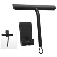 Vinabo Shower Squeegee for Shower Doors,Silicone shower screen wiper,Black Squeegee for Showers, Bathroom Squeegees for Scraper for Mirror,Car,Window and Glass Cleaning-21cm