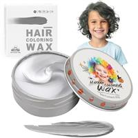 Temporary Hair Color Wax for Kids, DIY Colored Hairstyle Dye Mud, Washable Instant Styling Pomade for Girls Boys Youth, Disposable Coloring Gel Cream for Women Men Halloween Cosplay Party