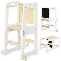 Yornoli Wooden Step Stool for Kids Toddler Stand Child Steps Stool for Kitchen Bathroom