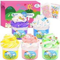 Rowecvce Butter Slime Kit, Scented Slime for Kids, Soft and Non-Sticky, Stress Relief Toys for Boys Girls