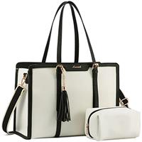 LOVEVOOK Laptop Tote Handbags for Women 2 Set