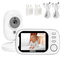 HomeRevel Baby Monitor with Camera and Night Vision, 3.5 Inch Video Baby Monitor Screen with 10-hour Battery on VOX Mode, 2-Way Talk, Sound alert, 8 Lullabies, Wireless, No WiFi, up to 1000ft Range