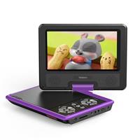 YOTON 9.5 Portable DVD Player with 7.5 HD Swivel Screen for Car and Kids, 4-6 Hours Working time with Built-in Battery, Support Headphone/AV-IN/AV-OUT/USB/SD Card [Not Support Blu-ray]