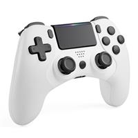 CHEREEKI Controller for PS4, Controller Wireless for PS4, PS4 Slim, and PS4 Pro with Six-Axis Function, Dual Vibration, Turbo Feature, Audio Jack, Touchpad, and Ergonomic Design