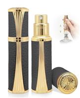 ASADAYS Perfume Atomiser - New Shell - Travel Bottle Refillable Bottom Spray Bottle Mini Size Luxury Fashion Shiny 5ml Filled Leakproof Portable Airplane