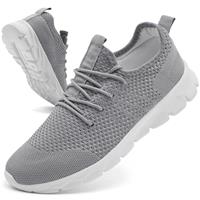 Oltyutc Mens Trainers Running Walking Mesh Slip On Shoes Lightweight Comfortable Badminton Gym Tennis Sneakers Athletic