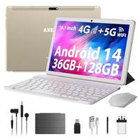 AXETOP 10 Inch Tablet Android 14, 36GB RAM+128GB ROM(TF 1TB)