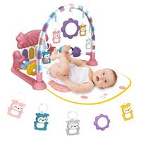 Baby Play Gym Mat Tummy Time,Kick Piano for Infant Baby Activity Mat with 5 Infant Sensory Baby Toys, Music and Lights Boy & Girl Gifts for Newborn Baby 0 to 3 6 9 12 Months