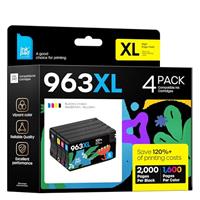 iNKPAD 924 XL Ink Cartridges with Chip Compatible with HP 924 924e 924XL Ink or HP OfficeJet Pro 8120 8122 8123 8125 8128 8130 8132 8133 8134 8135 Printer (4 Pack with Chip, Black Cyan Magenta Yellow)