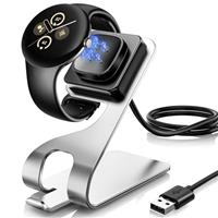Charging Dock for Google Pixel Watch 2/3, Metal Charger Stan