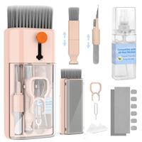 CleaniKu Keyboard Cleaner Laptop Cleaning Kit - 12 in 1 Computer Tech Cleaning Brush, Electronic Screen Cleaner with Multi-Function Cleaning Pen for MacBook, Tablet, iPhone, Earbuds, Camera, Lens