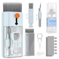 CleaniKu Keyboard Cleaner Laptop Cleaning Kit - 12 in 1 Computer Tech Cleaning Brush, Electronic Screen Cleaner with Multi-Function Cleaning Pen for MacBook, Tablet, iPhone, Earbuds, Camera, Lens