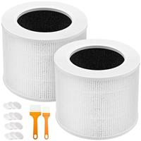 Core mini Replacement Filter Compatible with LEVOIT (1, White) (1, Black)