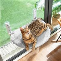CATISM Foldable Cat Window Bed Hammock up to 20 kg, Reinforced Cat Window Perch with Strong Suction Cup