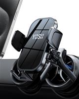 YOSH Round Air Vent Car Phone Holder for Mercedes Benz A/C/Class Audi Mini Cooper Ford BMW, Stable Triangle Support Phone Car Mount Circular Vent for iPhone Samsung Pixel All 4.0''- 7.0'' Phones