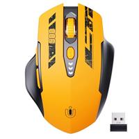 Wireless Mouse,Rechargeable Mouse Wireless 2.4G USB(Battery Level Visible) Ergonomic Computer Mouse,Silent Wireless Mice for Laptop PC Computer, 3 Levels DPI
