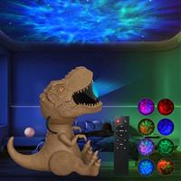 OPEKER Galaxy Projector with Dinosaur Design, Star Projector Night Light with Colourful Nebulae, Starry Night Sky Lamp for Room Decor Aesthetic, Gifts for Christmas and Birthdays