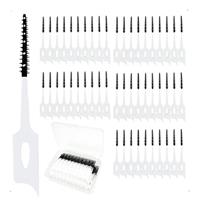 Maoerdental 300 Pieces Dual-Use Interdental Brushes Soft Silicone, Disposable Dental Picks,Premium Dental Floss Picks for Effective Teeth Cleaning