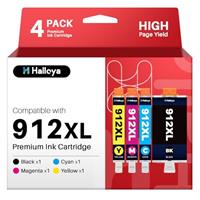 Halloya Ink Cartridges Multipack Compatible Ink for Expression Home XP 2200 XP 2205 XP 3200 XP 3205 XP 4200 XP 4205 Workforce WF-2910DWF WF-2930DWF WF-2935DWF WF-2950DWF