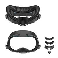 AMVR Upgraded Comfort Face Cover Pad Facial Interface Compatible with Meta/Oculus Quest 3 Accessories, with Knob Adjustable, with PU Face Cushion and Breathable Ice Silk Cotton