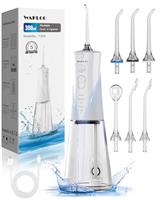Water Flossers for Teeth - 5 Modes, 6 Flossing Tips, Rechargeable Cordless Portable 300ML Larger Tank Electric Waterflosser Cleaner IPX7 Waterproof Floss Cleaning Teeth Pick for Home Travel