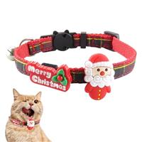 PawSailor Cute Christmas Pet Collar Adjustable Cat Collar wi