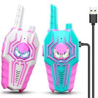 Toyokid Spider Walkie Talkies Rechargeable, Toys for 3-10 Years Old Girls Boys Toys Age 3 4 5 6 7 8 Kids Toys Age 3 4 5 6 Gift for 3-10 Year Olds Boys Girls Walkie Talkie Birthday Xmas Gifts Present
