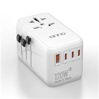 EINNO Universal Travel Adapter Worldwide with USB Ports, International Travel Adapter for Multi Countries EU, UK, USA, Australia, Japan, Thailand, 100W/120W Available