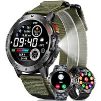 MEGALITH Smart Watch Men Fitness Pedometer Sports Activity Tracker with Phone Function Waterproof IP68 Smartwatch with LED Torch for Android iOS