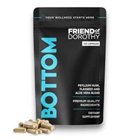 Friend of Dorothy - Bottom Fiber Supplement for Effortless Prep Time - Helps Promote Digestive Regularity - Psyllium Husk Based - for Men Who Bottom, Vegan Capsules